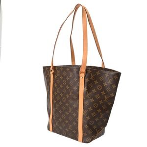 Louis Vuitton Bag Shopping Canvas Brown Monogram Sac Tote